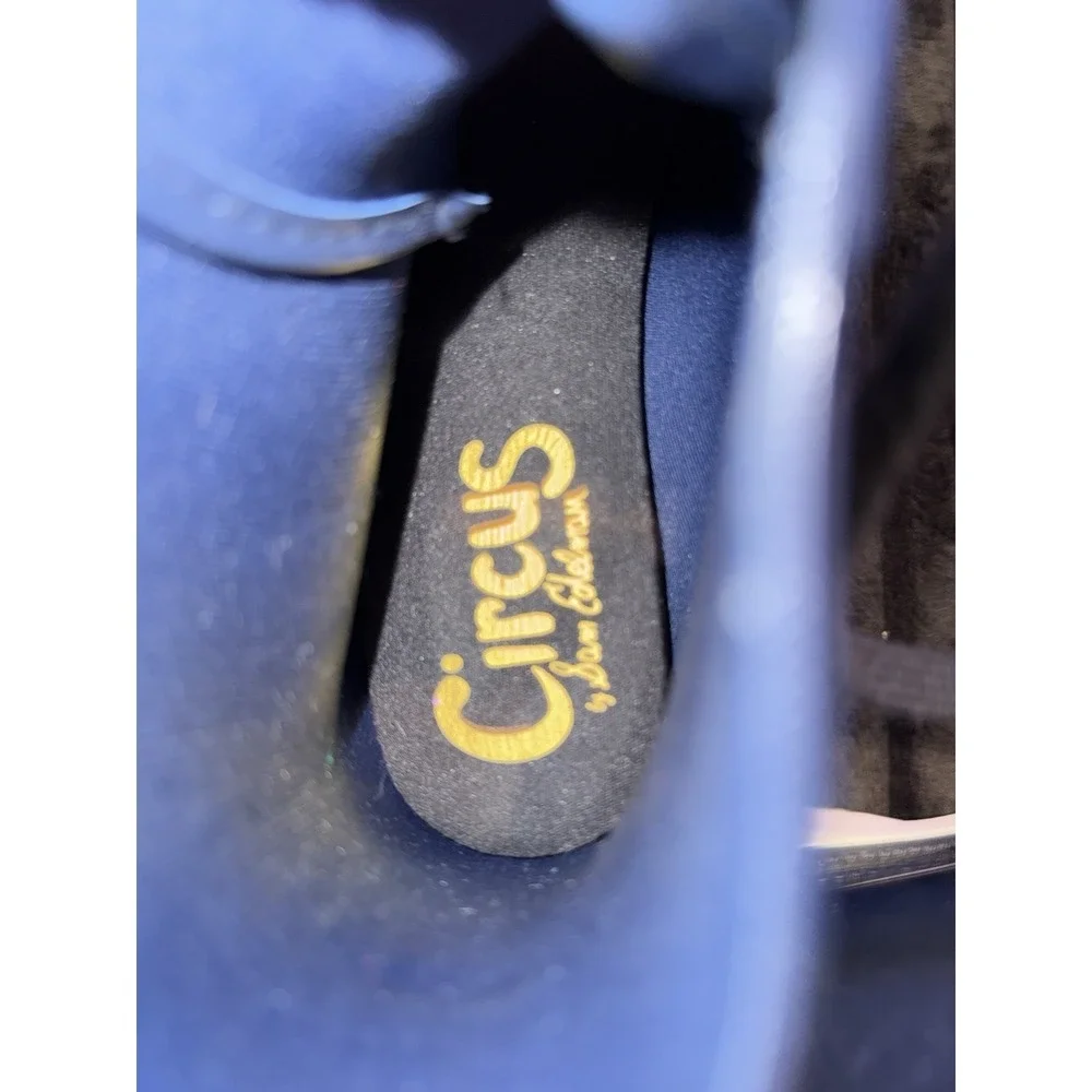 Circus by Sam Edelman Blue Kascade Chunky Rain Boots Womens‎ 6 Hiker Profile EUC